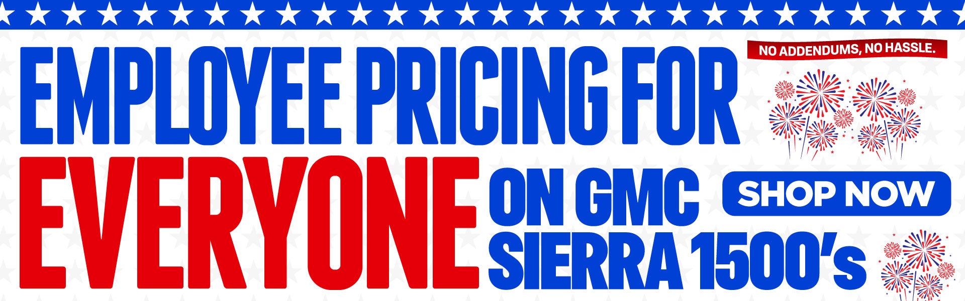 Employee Pricing For Everyone On GMC Sierra 1500's