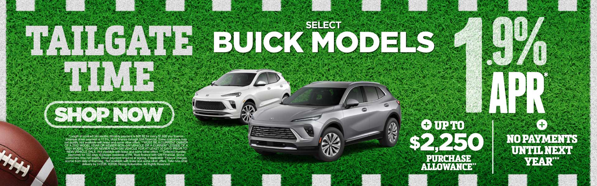 SELECT BUICK MODELS 1.9% APR*