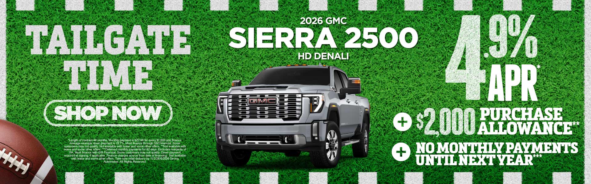 2026 GMC Sierra 2500 HD DENALI 4.9% APR* 